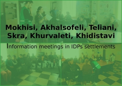 Information meetings in IDPs settlements